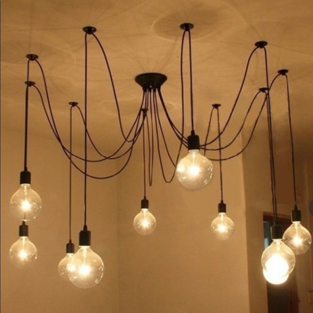 8 Light Spider Chandelier